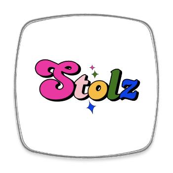 STOLZ PRIDE LGBTQ+ SLOGAN - Viereckiger Kühlschrankmagnet - Weiß - Vorne