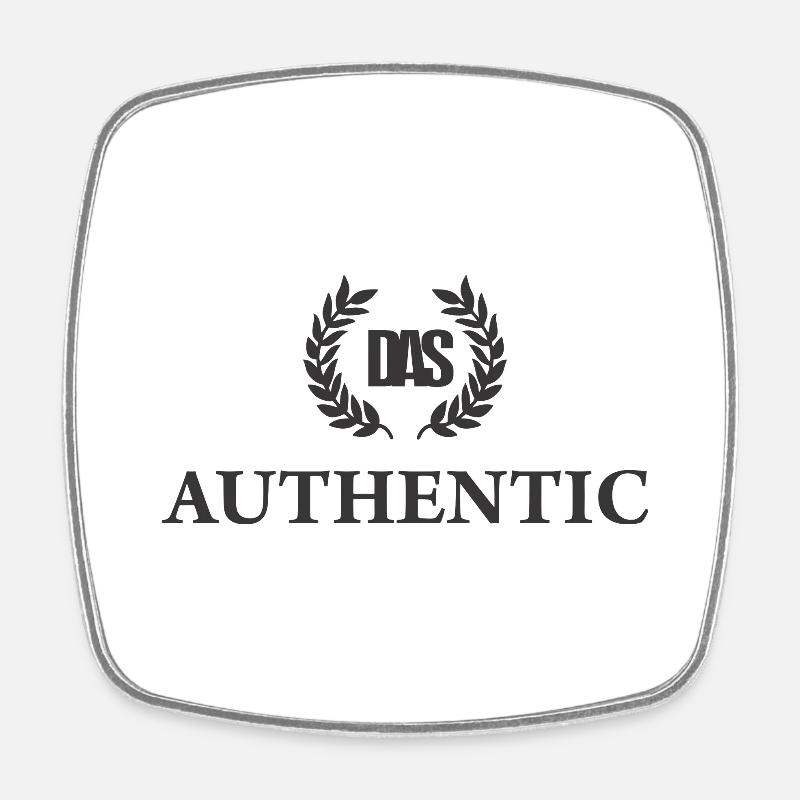 AUTHENTIQUE - Magnet carré - blanc