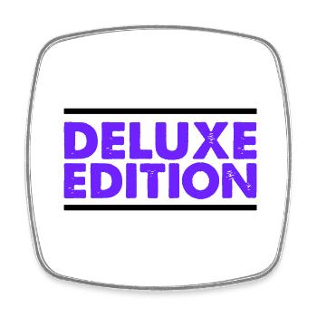 Deluxe Edition - Viereckiger Kühlschrankmagnet - Weiß - Vorne
