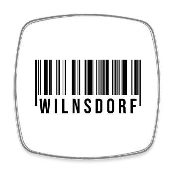 Wilnsdorf Westerwald - Viereckiger Kühlschrankmagnet - Weiß - Vorne