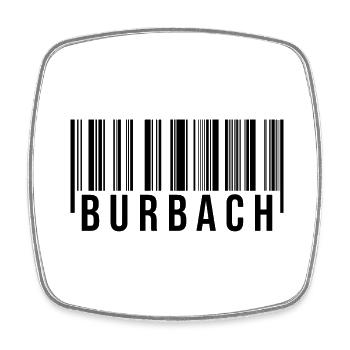 Burbach Westerwald - Viereckiger Kühlschrankmagnet - Weiß - Vorne