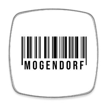 Mogendorf Westerwald - Viereckiger Kühlschrankmagnet - Weiß - Vorne