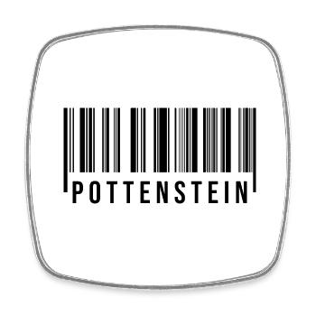Pottenstein Bayern - Viereckiger Kühlschrankmagnet - Weiß - Vorne