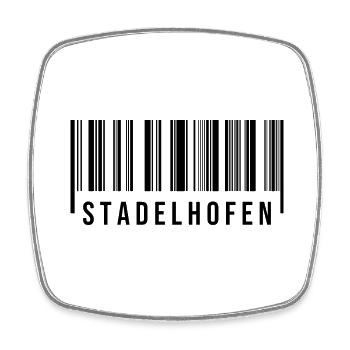 Stadelhofen Bayern - Viereckiger Kühlschrankmagnet - Weiß - Vorne
