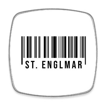St Englmar Bayern - Viereckiger Kühlschrankmagnet - Weiß - Vorne