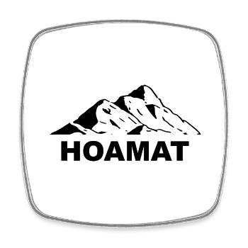 Hoamat - (7) - Viereckiger Kühlschrankmagnet - Weiß - Vorne