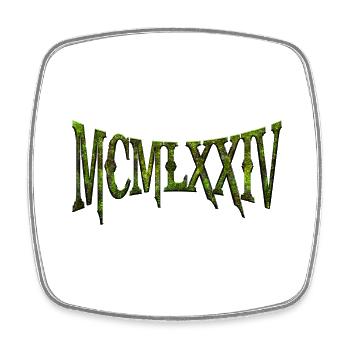 MCMLXXIV 1974 50th Birthday B-Day Birthday Gift - Square fridge magnet - white - Front