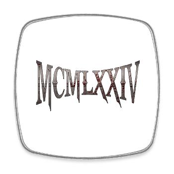 MCMLXXIV 1974 50th Birthday B-Day Birthday Gift - Square fridge magnet - white - Front