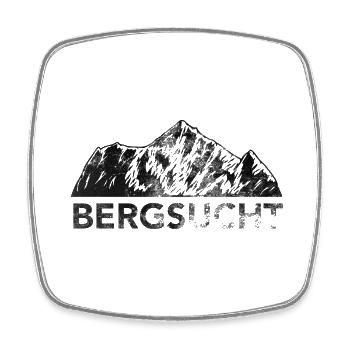 Bergsucht - (7) - Viereckiger Kühlschrankmagnet - Weiß - Vorne