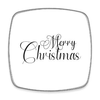 Merry Christmas Family Xmas merry christmas - Square fridge magnet - white - Front