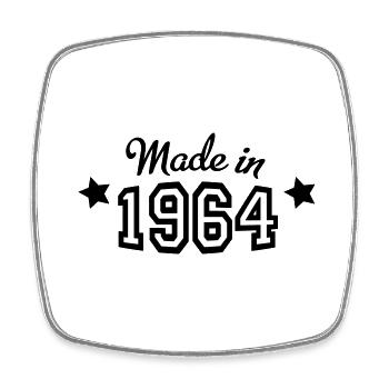 1964 - Viereckiger Kühlschrankmagnet - Weiß - Vorne