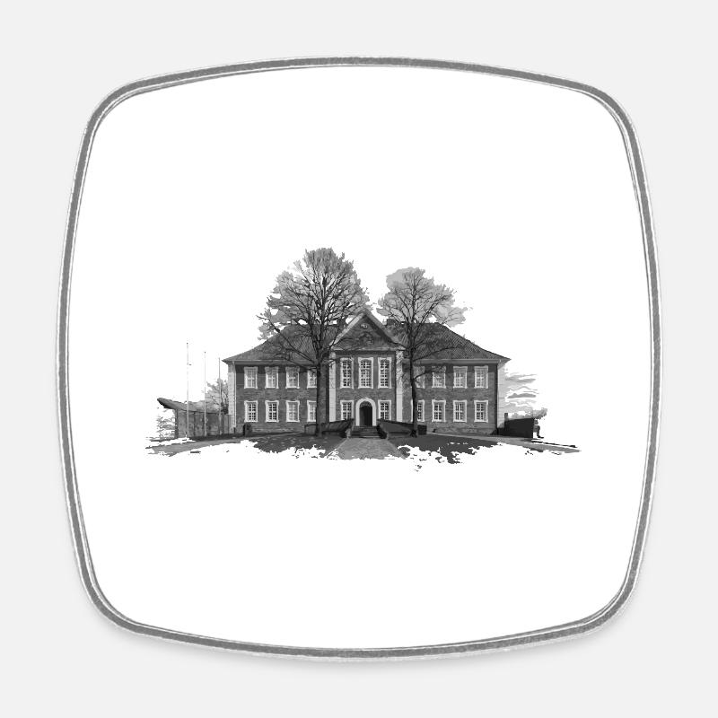 Musée du district de Ratzeburg - Magnet carré - blanc