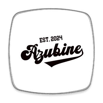 Azubine 2024 Lehrling Start Ausbildung Azubi Lehre - Viereckiger Kühlschrankmagnet - Weiß - Vorne