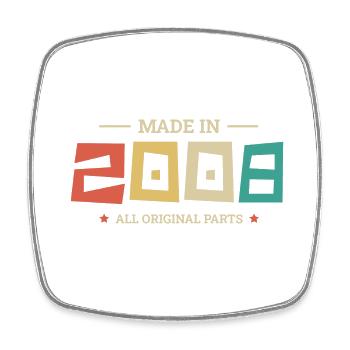 Legendär seit 2008 Original 2008 - Viereckiger Kühlschrankmagnet - Weiß - Vorne