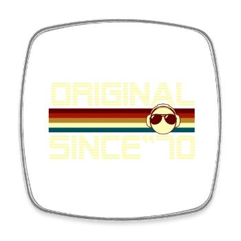 Since 70 - Magnet carré - blanc - Devant