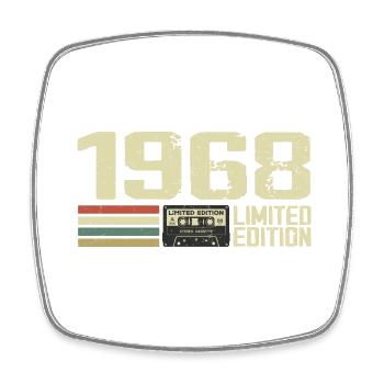 Né en 1968 - Vintage 1968 - 56e Anniversaire Rétro - Magnet carré - blanc - Devant