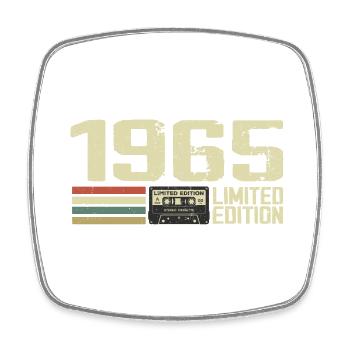 Born in 1965 - Vintage 1965 - 59th Retro Anniversary - Square fridge magnet - white - Front
