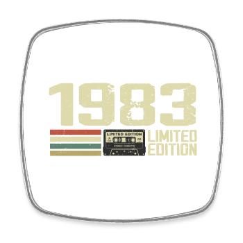 Born in 1983 - Vintage 1983 - 41st Retro Anniversary - Square fridge magnet - white - Front