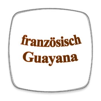 französisch Guayana - Viereckiger Kühlschrankmagnet - Weiß - Vorne