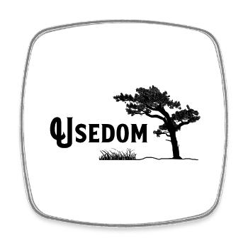 Usedom, pearl of the Baltic Sea - Square fridge magnet - white - Front
