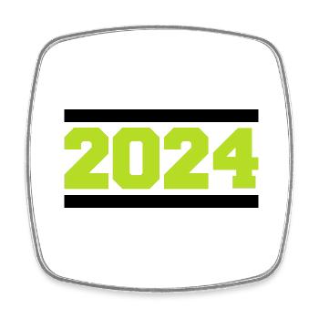 2024 - Magnet carré - blanc - Devant