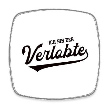 Ich Bin Der Verlobte Verlobung Hochzeitsantrag Ehe - Viereckiger Kühlschrankmagnet - Weiß - Vorne