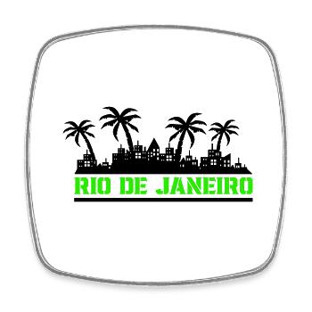 Rio de Janeiro - Square fridge magnet - white - Front