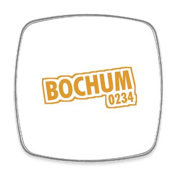 Bochum - 0234 - Dialling Code - NRW - Ruhrpott - Square fridge magnet - white - Front