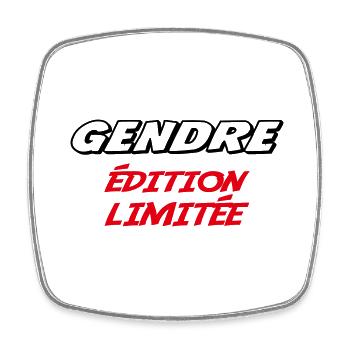 GENDRE édition limitée - Magnet carré - blanc - Devant