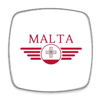 I Love Malta, Elegance Style Design T-Shirt - Square fridge magnet - white - Front