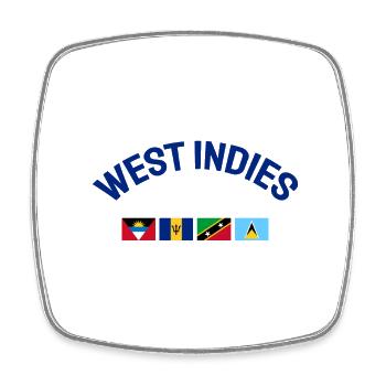 West Indies Flags - Karibik - Caribbean - Flaggen - Square fridge magnet - white - Front
