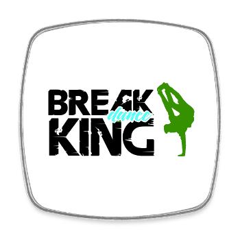 Break Dance King - Square fridge magnet - white - Front