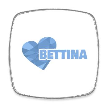 Gift for Bettina - Square fridge magnet - white - Front