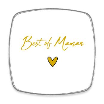 MOM. MOTHER'S DAY. HAPPY MOTHER'S DAY. HAPPY BIRTHDAY - Square fridge magnet - white - Front