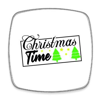 christmas time - Viereckiger Kühlschrankmagnet - Weiß - Vorne