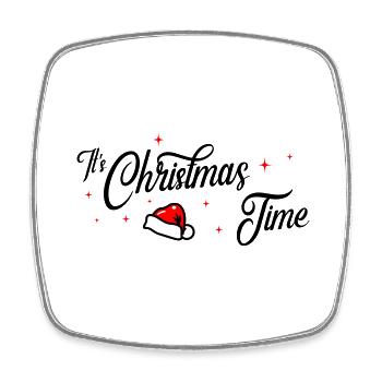 christmas time - Viereckiger Kühlschrankmagnet - Weiß - Vorne
