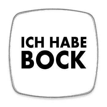 I'm up for it - Square fridge magnet - white - Front