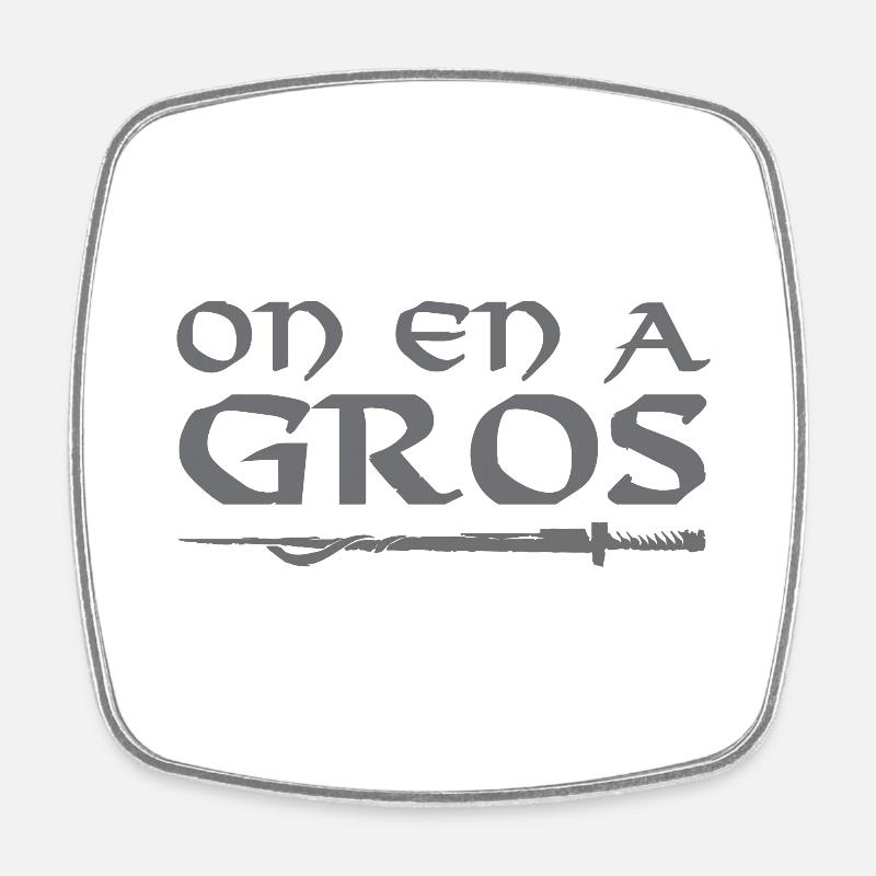 We have a lot of it - Square fridge magnet - white
