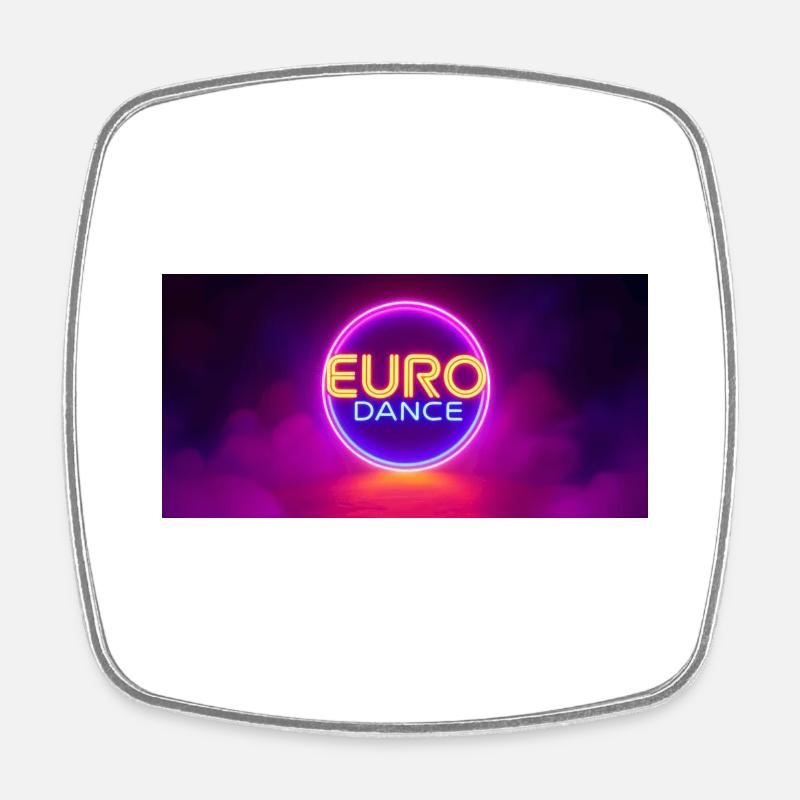 EURO Dance - Square fridge magnet - white