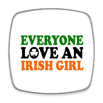 everyone loves an irish girl - Magnet carré - blanc - Devant