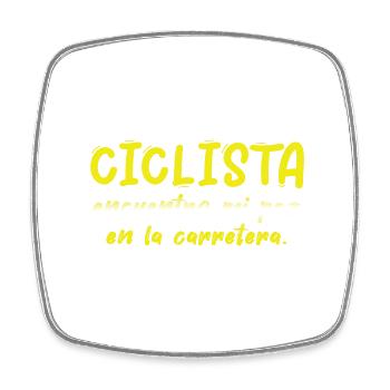 Bicycle Bicycle Bicycle Bike Biker MTB 16 - Square fridge magnet - white - Front