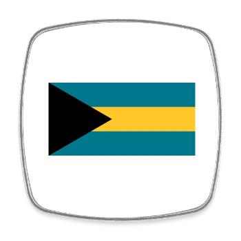 Bohamas - Square fridge magnet - white - Front