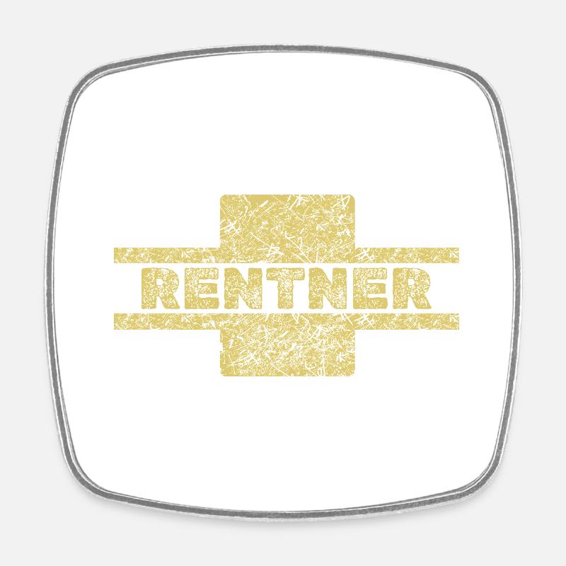 Profession Retraité - Magnet carré - blanc