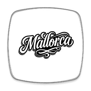 Mallorca Tattoo - Square fridge magnet - white - Front