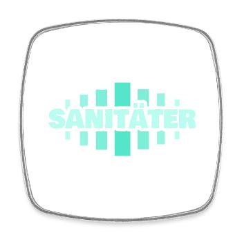Beruf Sanitaeter - Viereckiger Kühlschrankmagnet - Weiß - Vorne