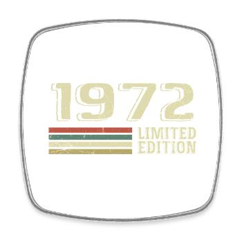 Born in 1972 Birthday 1972 Vintage 1972 - Square fridge magnet - white - Front