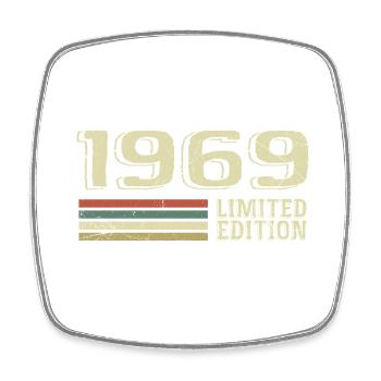 Jahrgang 1969 Geburtstag 1969 Jahrgang 1969 - Viereckiger Kühlschrankmagnet - Weiß - Vorne