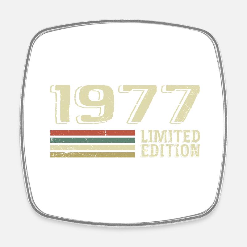 Nées en 1977 anniversaire 1977 Vintage 1977 - Magnet carré - blanc