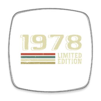 Jahrgang 1978 Geburtstag 1978 Jahrgang 1978 - Viereckiger Kühlschrankmagnet - Weiß - Vorne