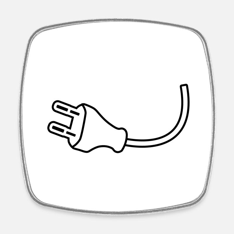 Plug - Magnet carré - blanc